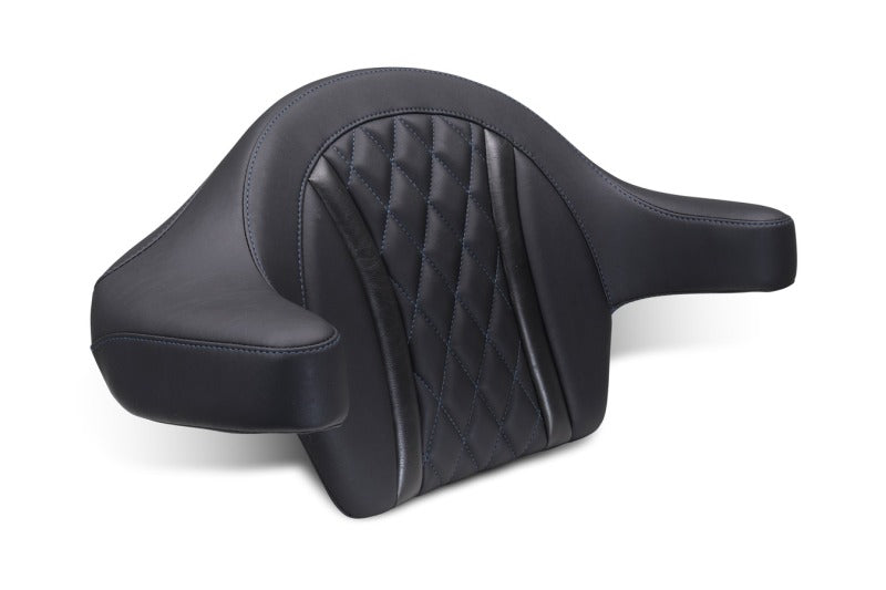 Mustang Motorcycle Mustang 2023-2025 Harley CVO Road Glide (ST) Deluxe Diamond Ext Arm Wrap-around Backrest Black - 88430SB