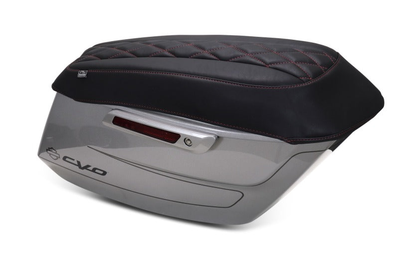 Mustang Motorcycle Mustang 2023-2025 Harley CVO Road Glide (ST) Deluxe Diamond Saddlebag Lid Covers - 88470DC