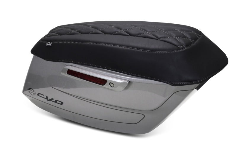 Mustang Motorcycle Mustang 2023-2025 Harley CVO Road Glide (ST) Deluxe Diamond Saddlebag Lid Covers - 88470GM