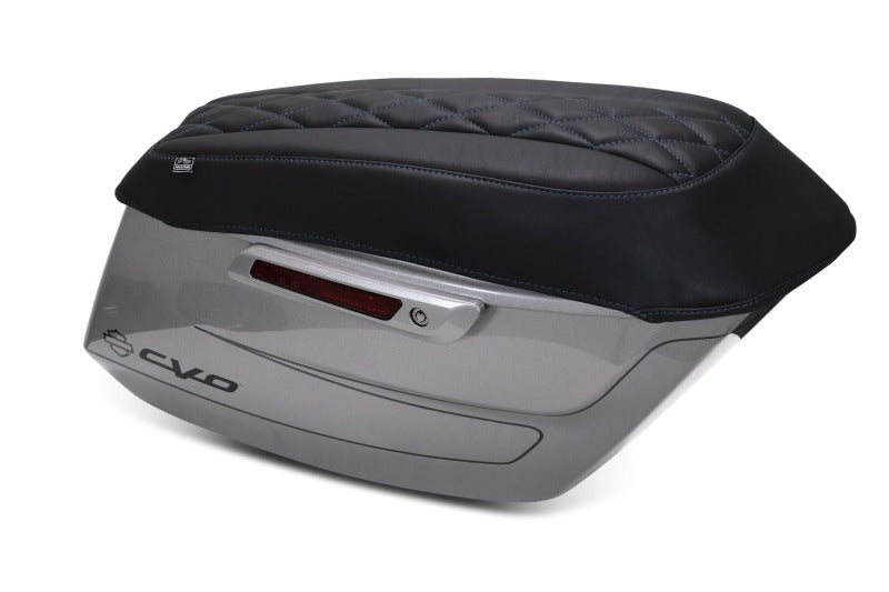 Mustang Motorcycle Mustang 2023-2025 Harley CVO Road Glide (ST) Deluxe Diamond Saddlebag Lid Covers - 88470SB