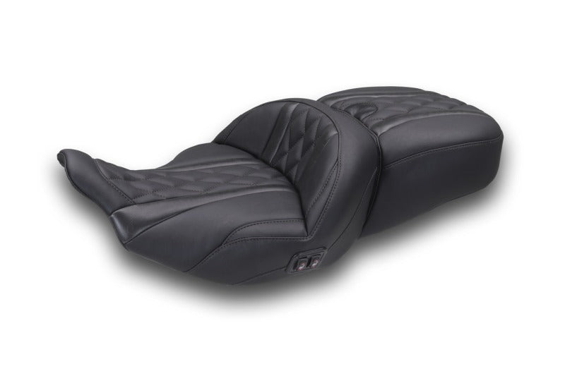 Mustang Motorcycle Mustang 2023-2025 Harley CVO Road Glide (ST) Heated Standard Reach One-Piece, 2 UP Seat Black - 89410