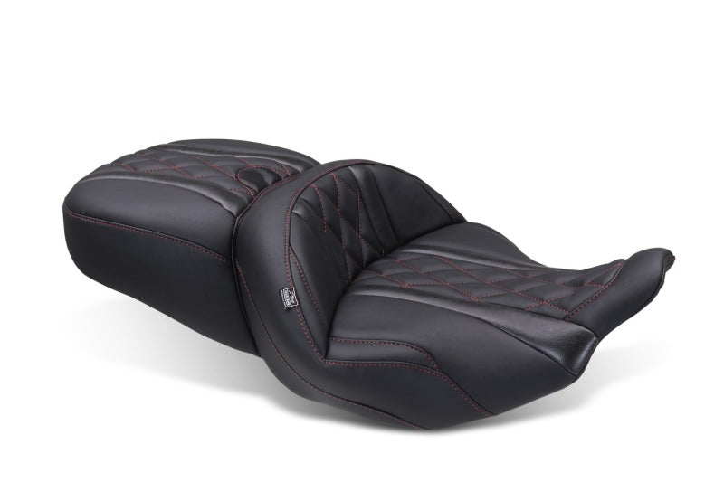 Mustang Motorcycle Mustang 2023-2025 Harley CVO Road Glide (ST) Super Touring Standard Reach One-Piece, 2 UP Black - 89411DC