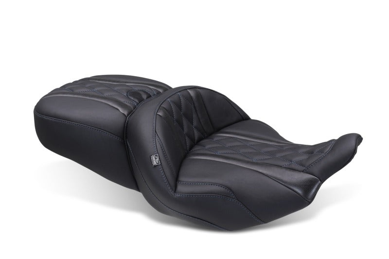 Mustang Motorcycle Mustang 2023-2025 Harley CVO Road Glide (ST) Super Touring Standard Reach One-Piece, 2 UP Black - 89411SB