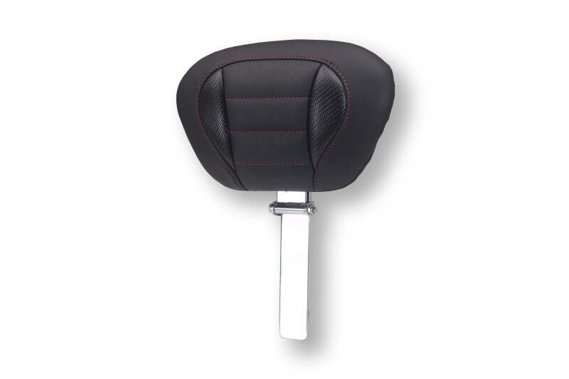 Mustang Motorcycle Mustang 2023-2026 Harley CVO Road Glide, Street Glide, Deluxe ST Driver Backrest Blk w/ D Cherry Thread - 89486DC