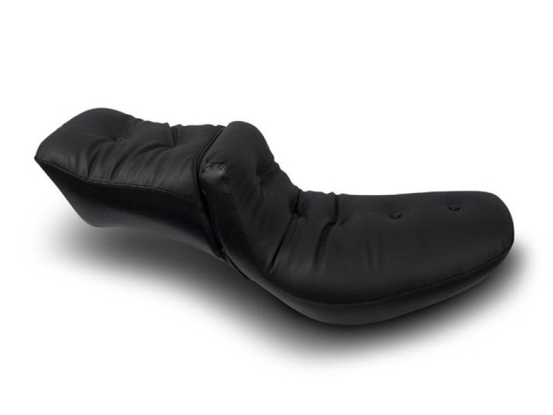 Mustang Motorcycle Mustang 2058-1984 Harley FX/FL Duke Extra Wide 1PC Seat Regal - Black - 75060