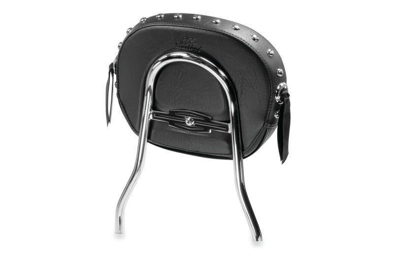 Mustang Motorcycle Mustang Harley Detachable Sissy Bar Pad w/Studs (11 inch x 9 inch) - Black - 79087