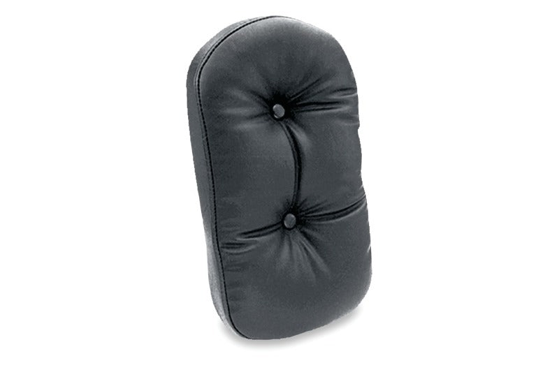 Mustang Motorcycle Mustang Harley Medallion Style Sissy Bar Pad Regal (6.5 inch x 11 inch) - Black - 79038