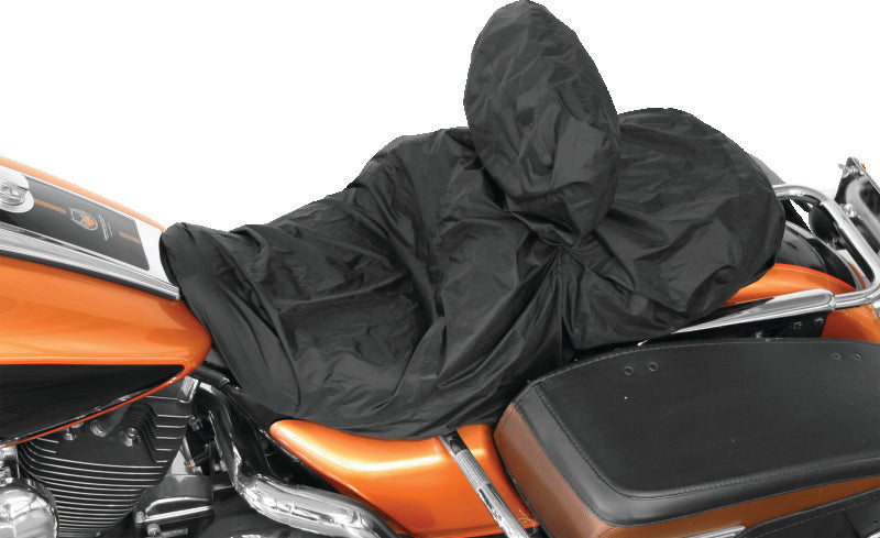 Mustang Motorcycle Mustang Harley Rain Covers w/ Driver Backrest - Black - 77599