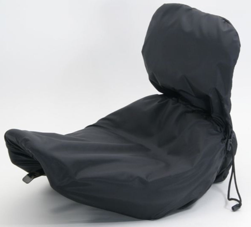 Mustang Motorcycle Mustang Harley Solo Seat w/Driver Backrest Rain Covers - Black - 77630