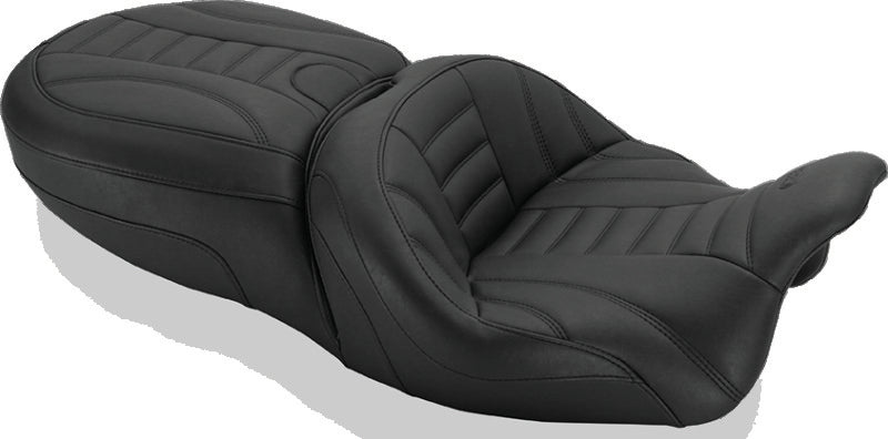 Mustang Motorcycle Mustang V-Star 1100 Daytripper 1PC Seat - Black - 76152