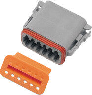 NAMZ CUSTOM CYCLE Deutsch DT Plug and Wedgelock - DP-12G