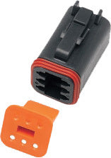 NAMZ CUSTOM CYCLE Deutsch DT Plug and Wedgelock - DP-6B