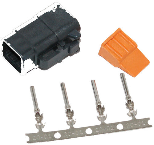 NAMZ CUSTOM CYCLE Deutsch DTM Plug and Wedgelock - MDP-4B
