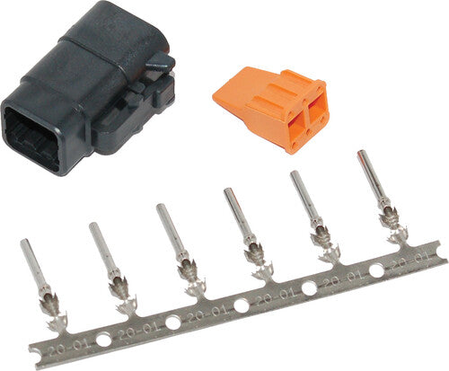 NAMZ CUSTOM CYCLE Deutsch DTM Plug and Wedgelock - MDP-6B
