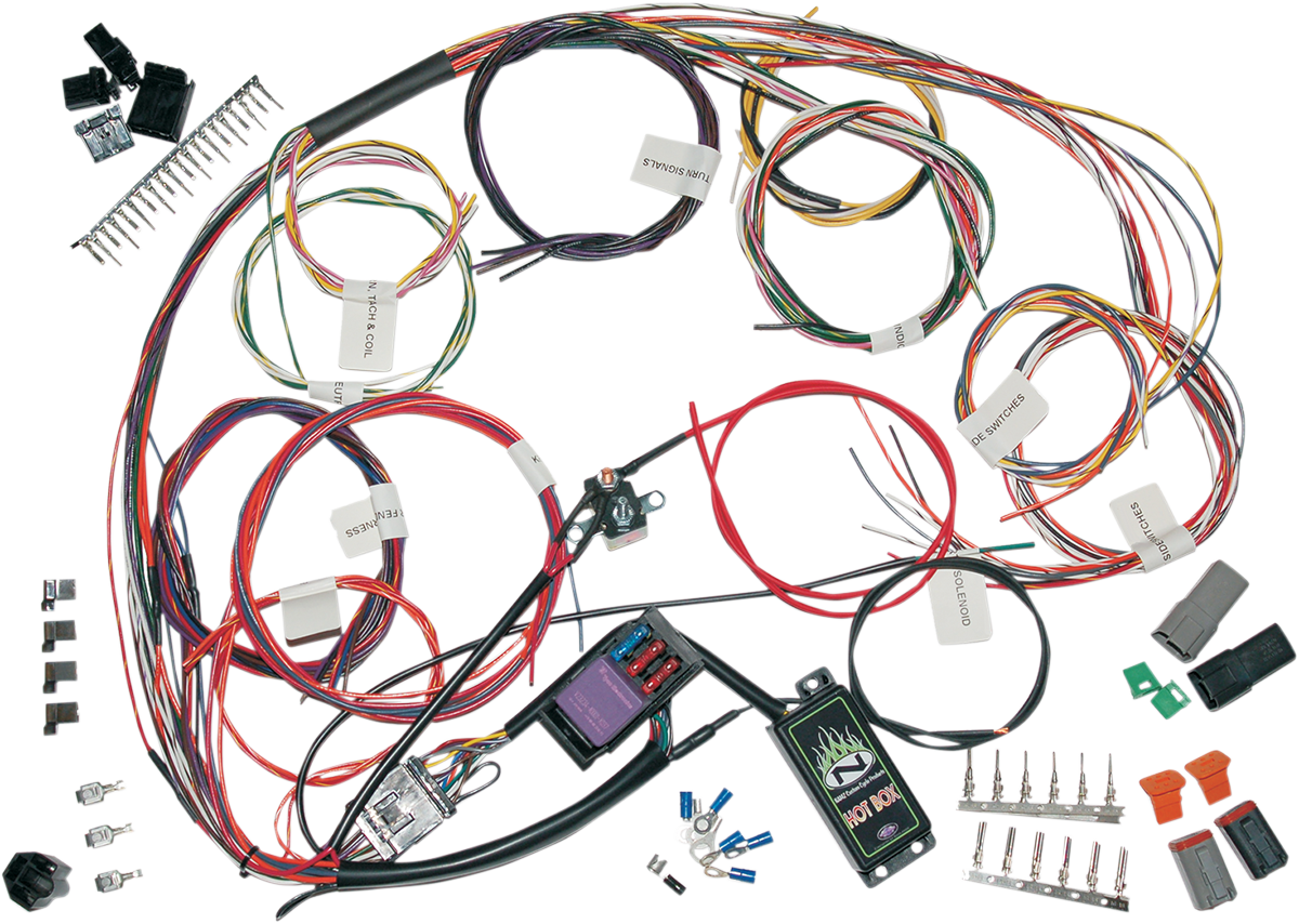 NAMZ Custom Full Motorcycle Wiring Harness - Complete Bike Harness Kit 2120-0769