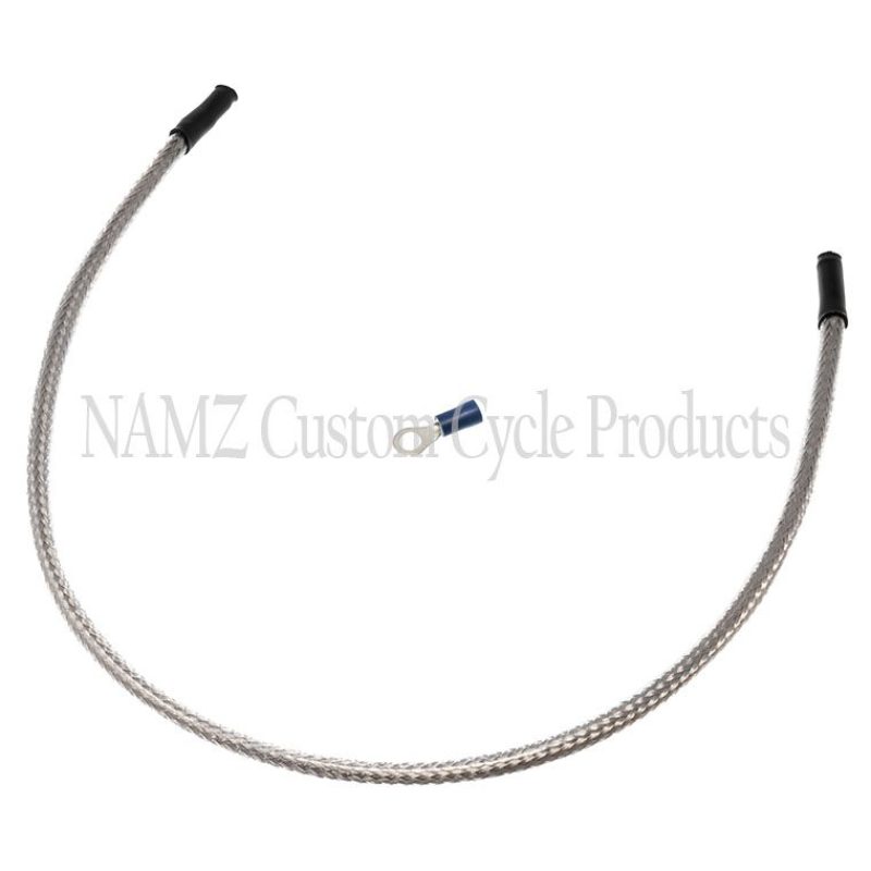 NAMZ Oil Sending Harness Cover (SS Braided & Clear Coated - Stock Length) - NOSSH-1801