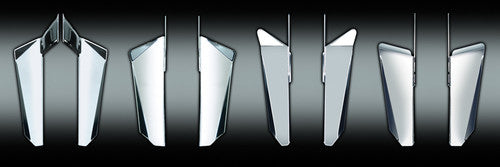 NATIONAL CYCLE Switchblade Chrome Lowers H-D For Qs Kits - N76605