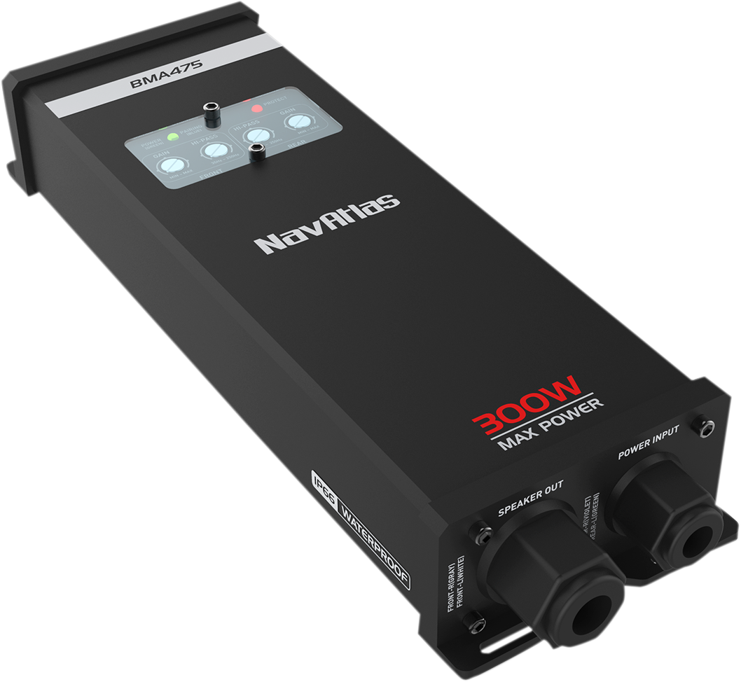 NAVATLAS 4-Channel Marine/Powersports Amplifier - 75-Watt Amplifier 4401-0231