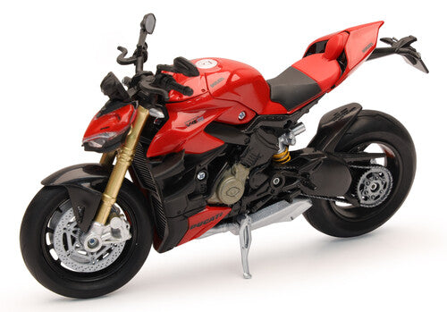 NEW-RAY 1:12 SCALE NAKED BIKE DUCATI STREET FIGHTER V4 (RED) - 58273
