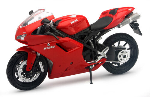 NEW-RAY 1:12 SCALE SPORT BIKE DUCATI 1198 (RED) - 57143A