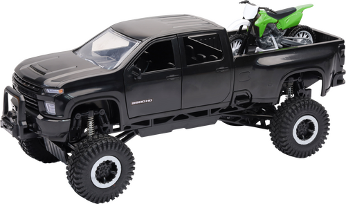 NEW-RAY Chevy Pickup w/ Dirt Bike - SS-37596