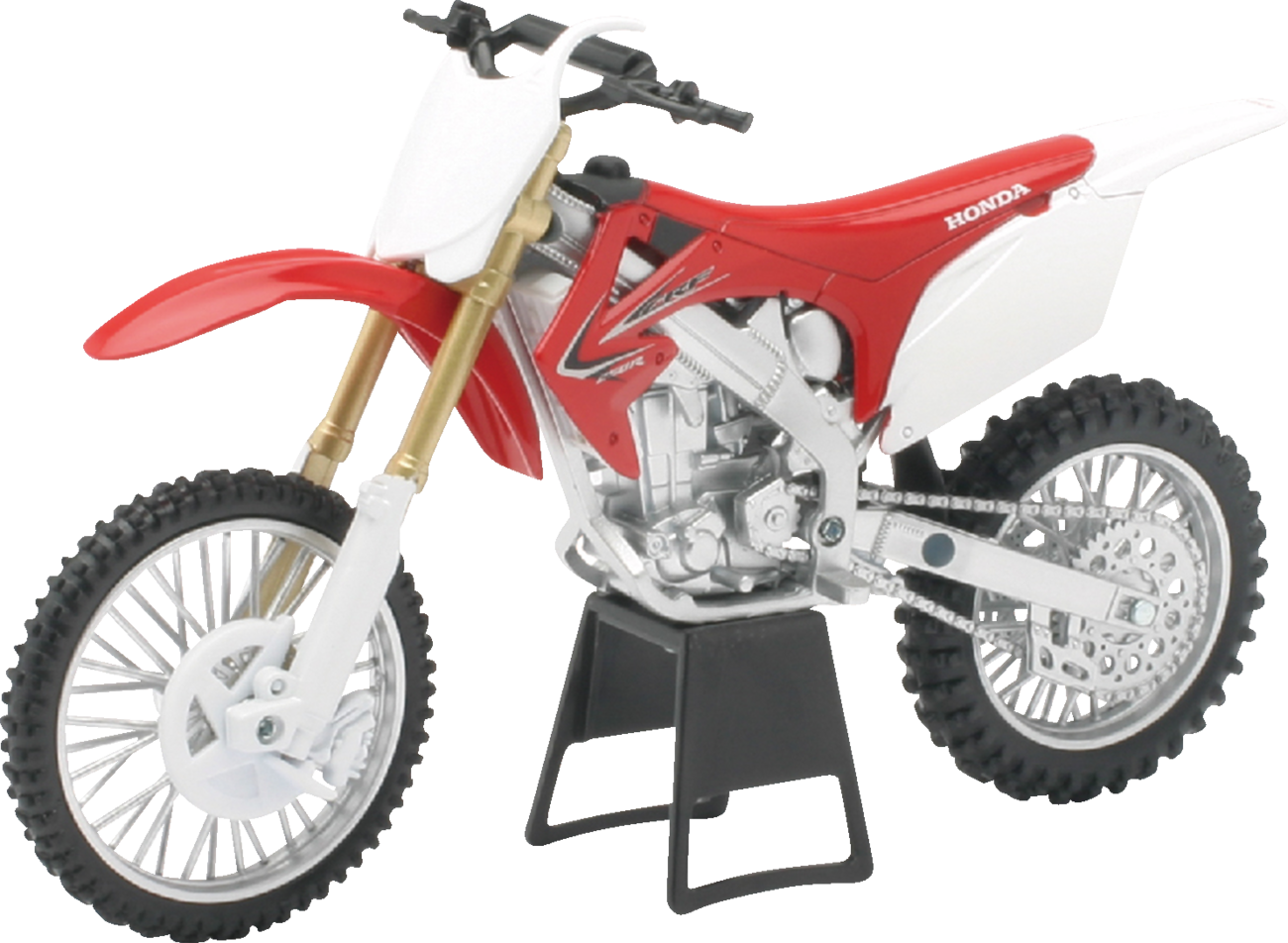 NEW RAY TOYS Honda CRF250R Dirt Bike - 1:12 Scale / Red/White/Black 7001-0042
