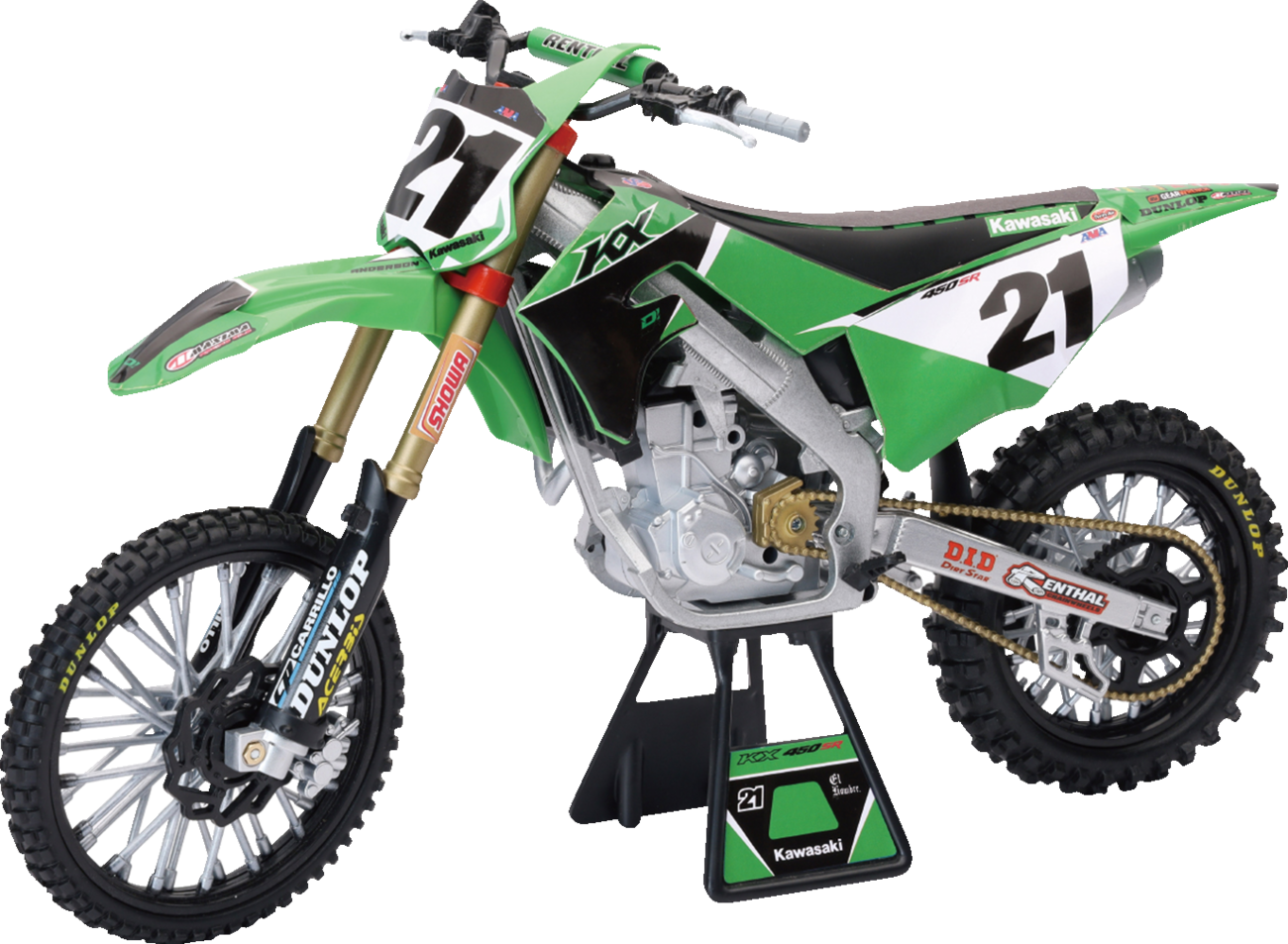 NEW RAY TOYS Kawasaki Race Team Bike