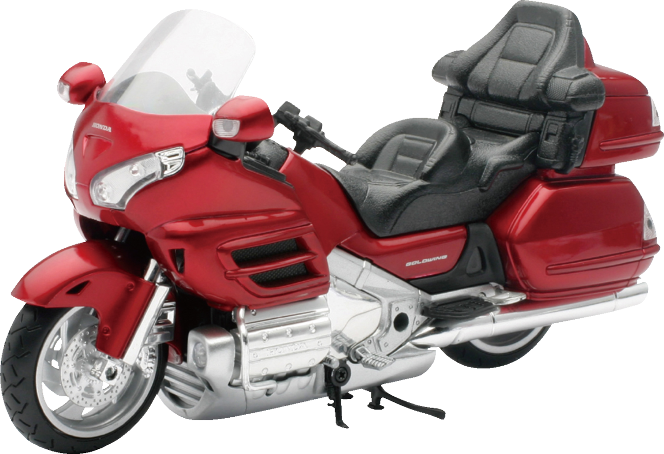 NEW RAY TOYS Mini Honda Gold Wing 2010 Bike - Honda Gold Wing 2010 / 1:12 Scale / Red 7001-0092
