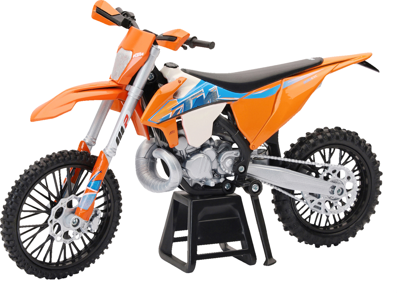 NEW RAY TOYS Mini KTM Dirt Bike - KTM 300 EXC TPI Enduro Dirt Bike / 1:12 Scale / Orange/Black/White 7001-0049