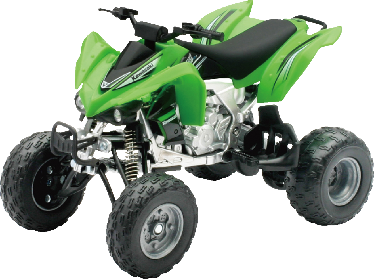 NEW RAY TOYS Mini Kawasaki KFX 450R ATV - Kawasaki KFX 450R ATV / 1:12 Scale / Green/Black 7001-0024