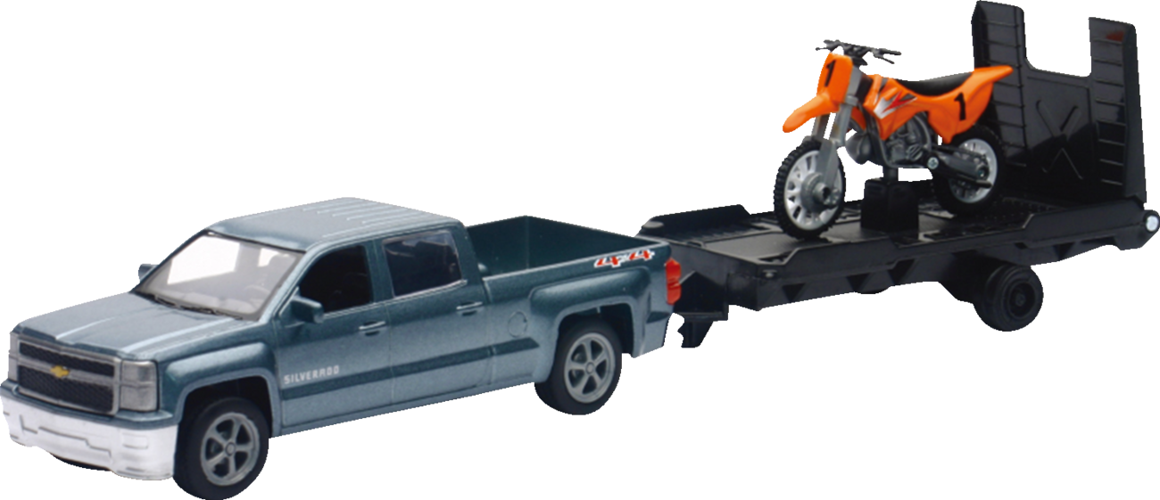NEW RAY TOYS Mini Pick Up Truck with Dirt Bike