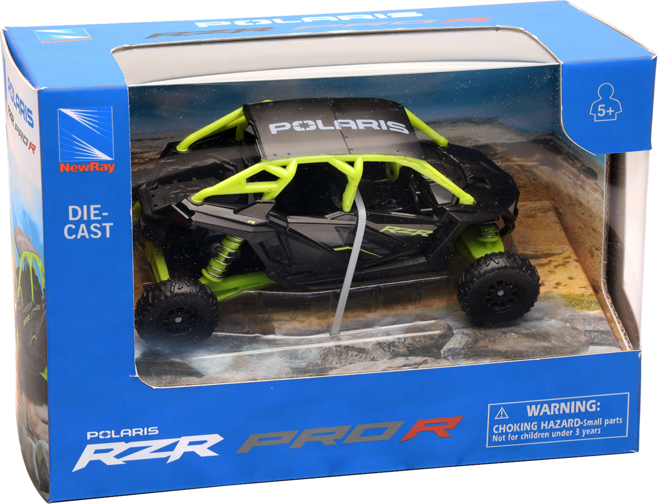 NEW RAY TOYS Mini Polaris RZR Pro R4 - Polaris RZR Pro R4 / 1:18 Scale / Black 7001-0116