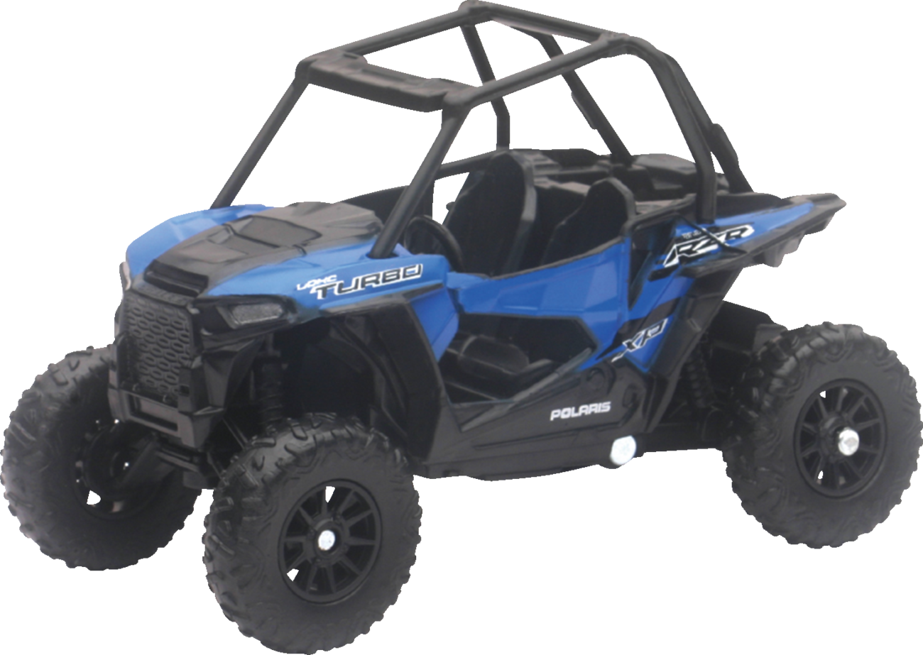 NEW RAY TOYS Mini Polaris RZR XP1000 EPS - 1:18 Scale / Black/Blue 7001-0009