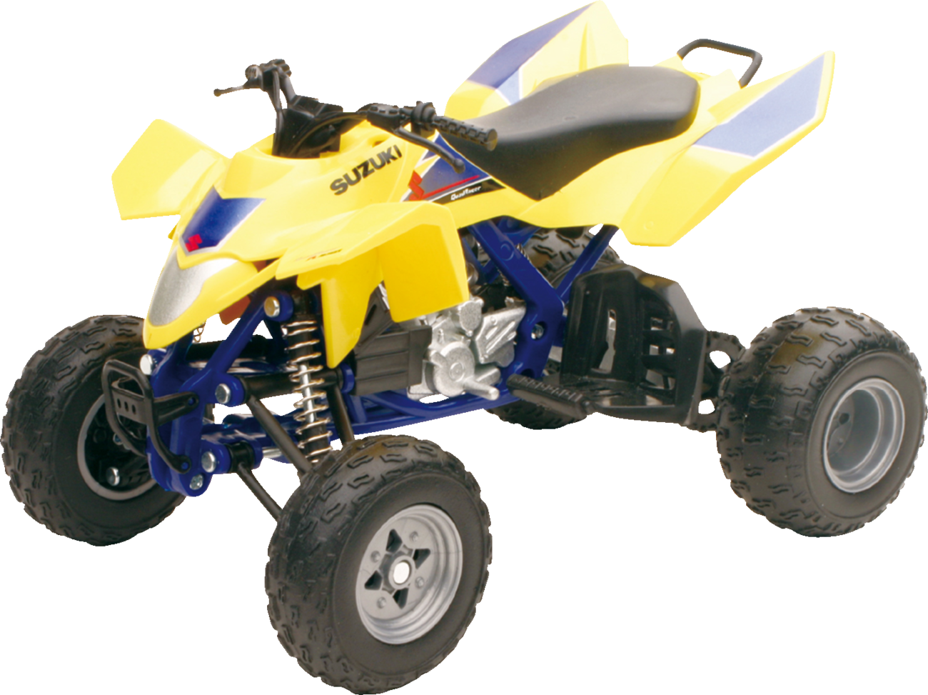 NEW RAY TOYS Mini Suzuki Quadracer R450 ATV - Suzuki Quadracer R450 ATV / 1:12 Scale / Black/Yellow 7001-0025