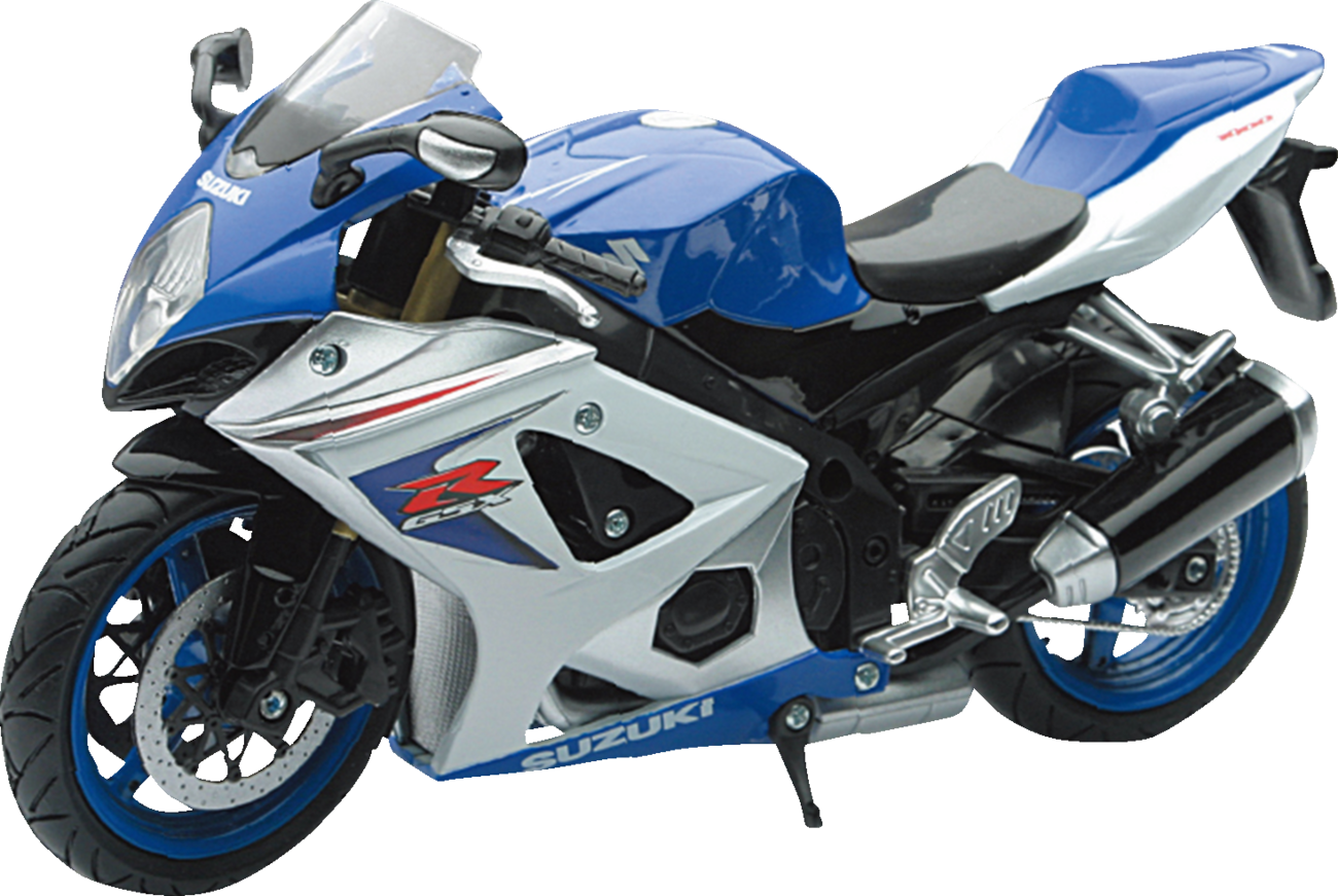 NEW RAY TOYS Mini Suzuki Sport Bike - Suzuki GSX-R1000 Sport Bike / 1:12 Scale / Blue/Silver 7001-0096