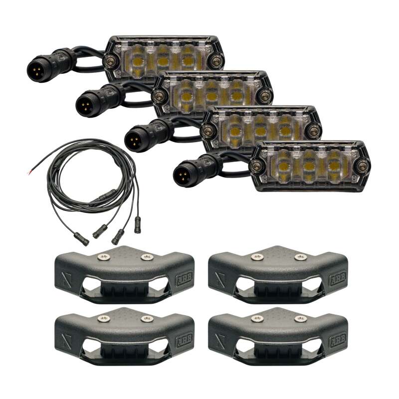 Nacho Offroad Technology Nacho Lighting Nano ARB Base Rack Light Kit (4 Pack) - V5AR2