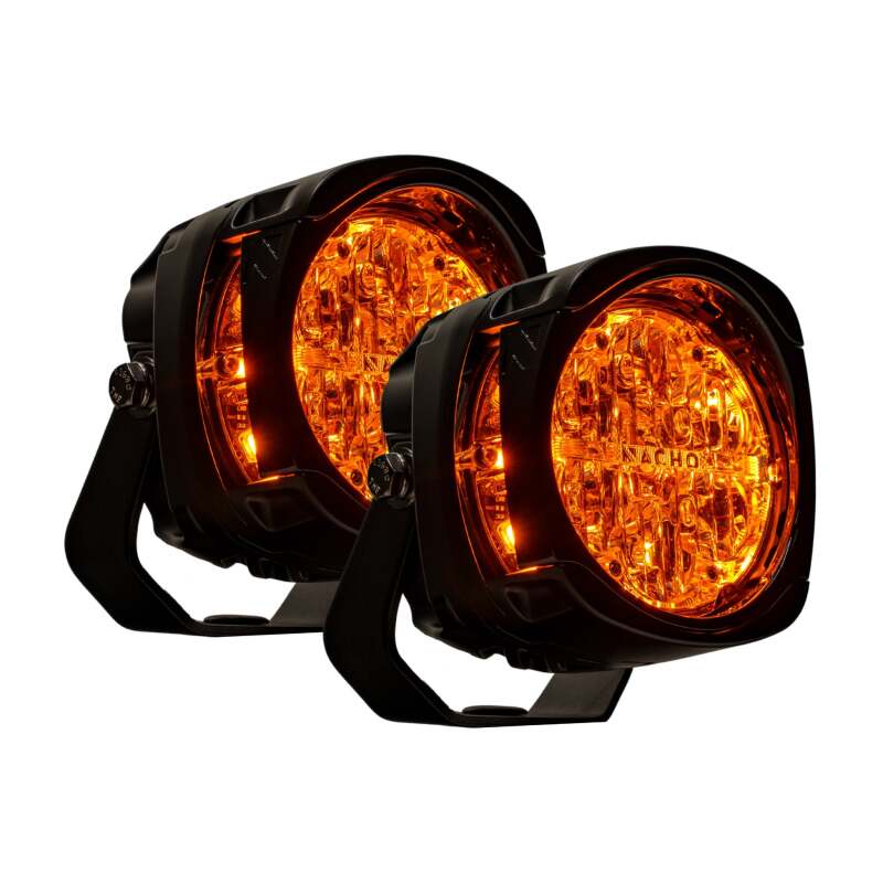 Nacho Offroad Technology Nacho Lighting Quatro Chase - Amber (Pair) - PM455AM