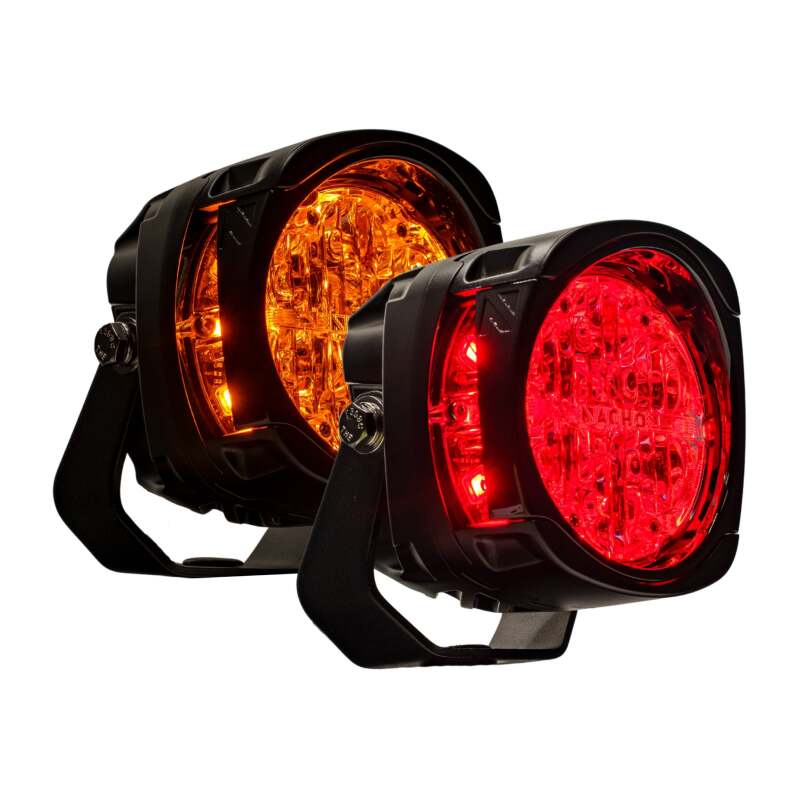 Nacho Offroad Technology Nacho Lighting Quatro Chase - Amber/Red (Pair) - PM455RA