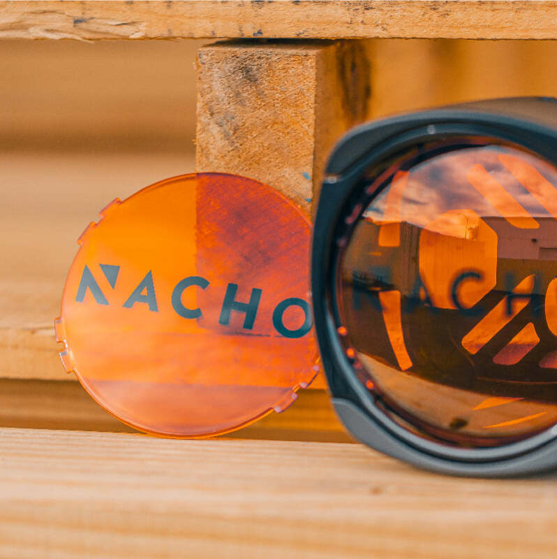 Nacho Offroad Technology Nacho Lighting Quatro Lens Cover - Amber (Pair) - NAC13A