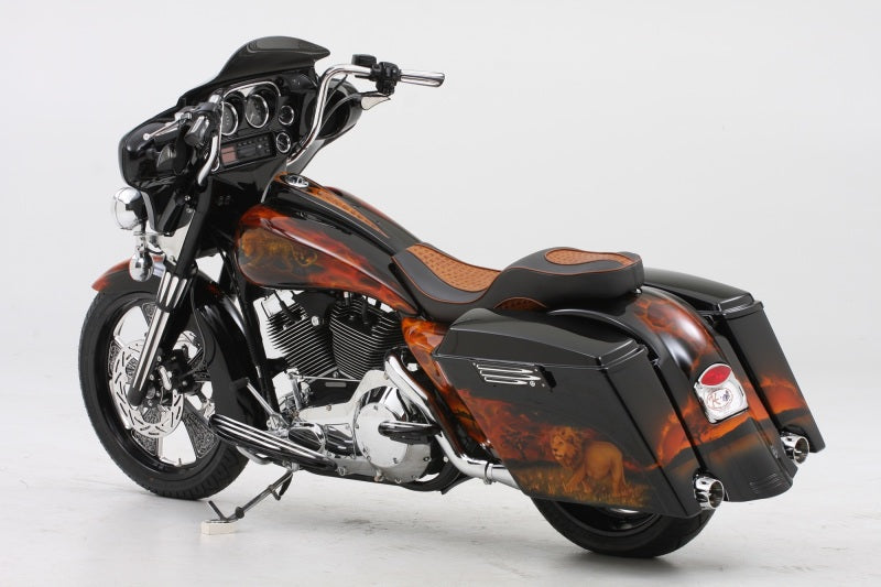 National Cycle 1996-2013 Harley FLHT/FLHX/FLHTK/SE Touring/ Tri-Glide Wave Low Windshield - Dark Tint - N27403