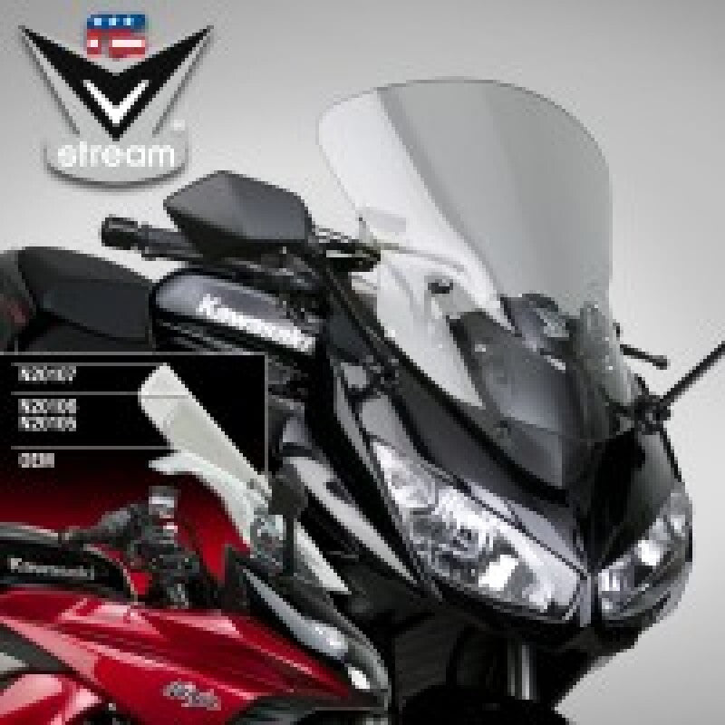 National Cycle 2011-2016 Kawasaki Z1000SX Ninja 1000 V Stream/ Wave Low Windshield-Clear Light-Tint - N20106