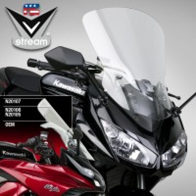 National Cycle 2011-2016 Kawasaki Z1000SX Ninja 1000 V Stream/ Wave Mid/Std. Windshield-Clear - N20107