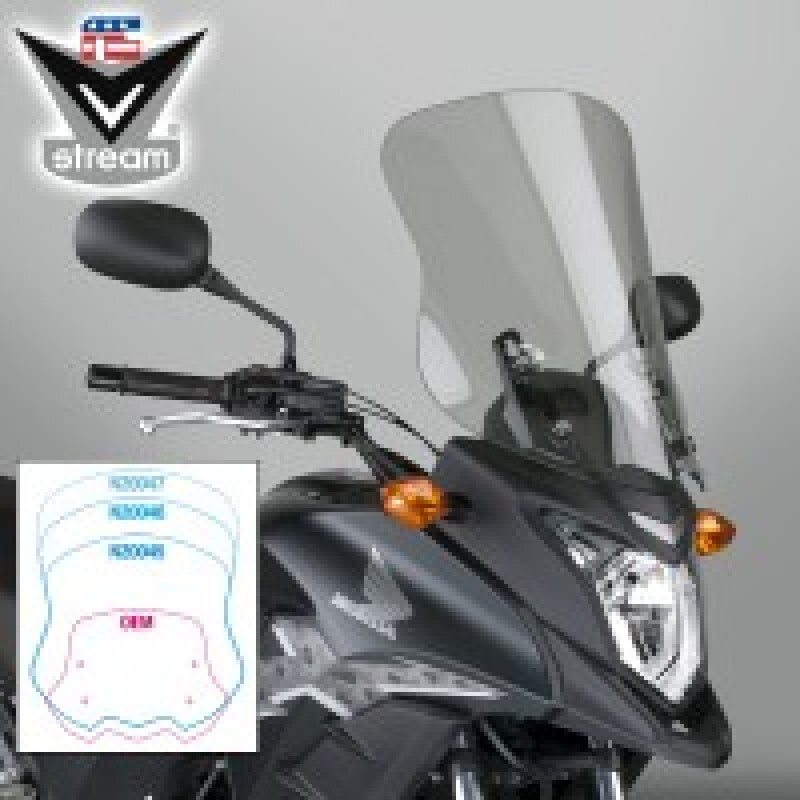 National Cycle 2013-2015 Honda CB500X- V Stream/ Wave Mid/Std. Windshield-Tinted - N20046