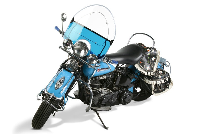 National Cycle 2036-2047 Harley-Davidson Knucklehead/1948 PanHead Vintage Round Top Windshield-Blue - N2202
