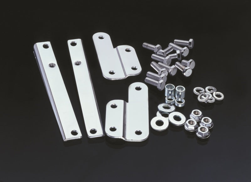 National Cycle 2049-1993 Harley-Davidson FL Beaded Wide Mount Chrome Kit - KIT-CHQ