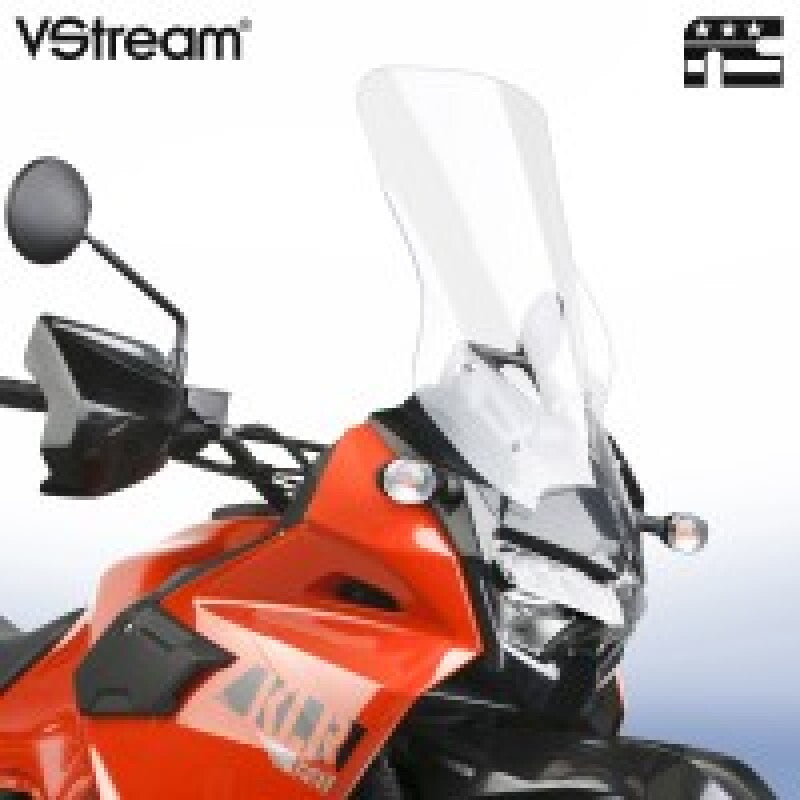 National Cycle 22+ Kawasaki KLR650 V Stream/ Wave Tall Windshield-Clear - N20141A