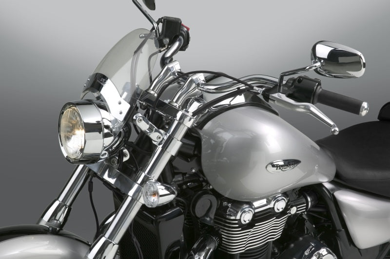 National Cycle Fits 2052-2056 mm. O.D. Flyscreen - Chrome - Lt. Tint - N2534