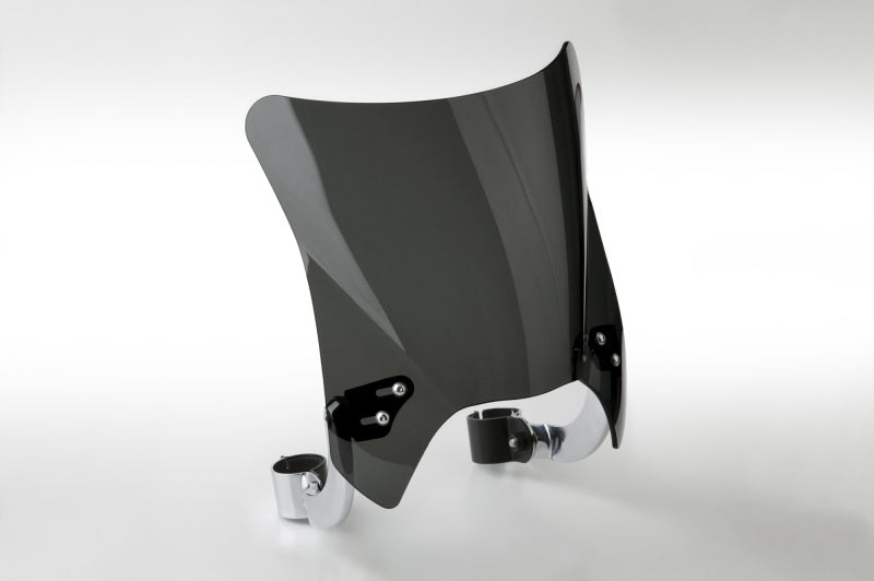 National Cycle Fits 2052-2056 mm. O.D. Mohawk Chrome Hardware/Curve Bracket/Windshield-Dark Tint - N2837-001