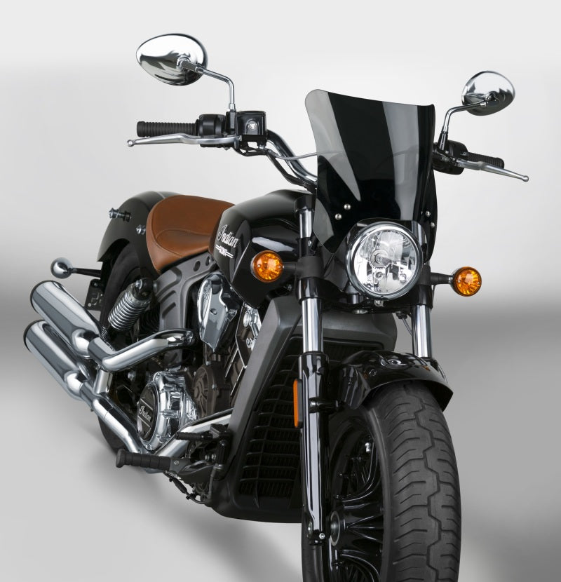 National Cycle Fits up to 48 mm. O.D. Mohawk Black Hardware/Straight Bracket/Windshield - Dark Tint - N2831-002