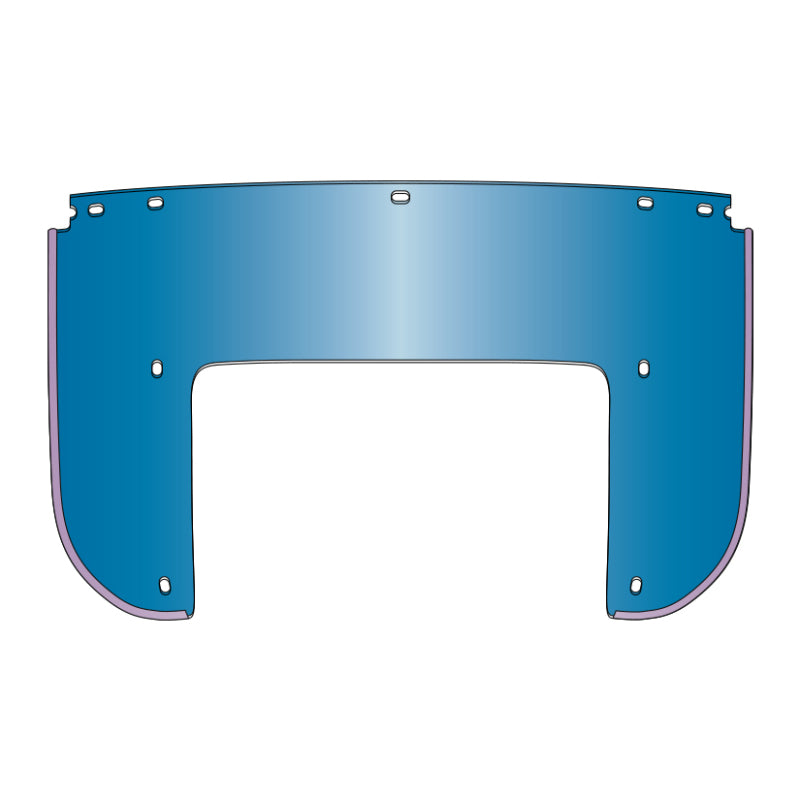 National Cycle Heritage Bottom Replacement Beaded Windshield 7 Bolt-Blue - 22006